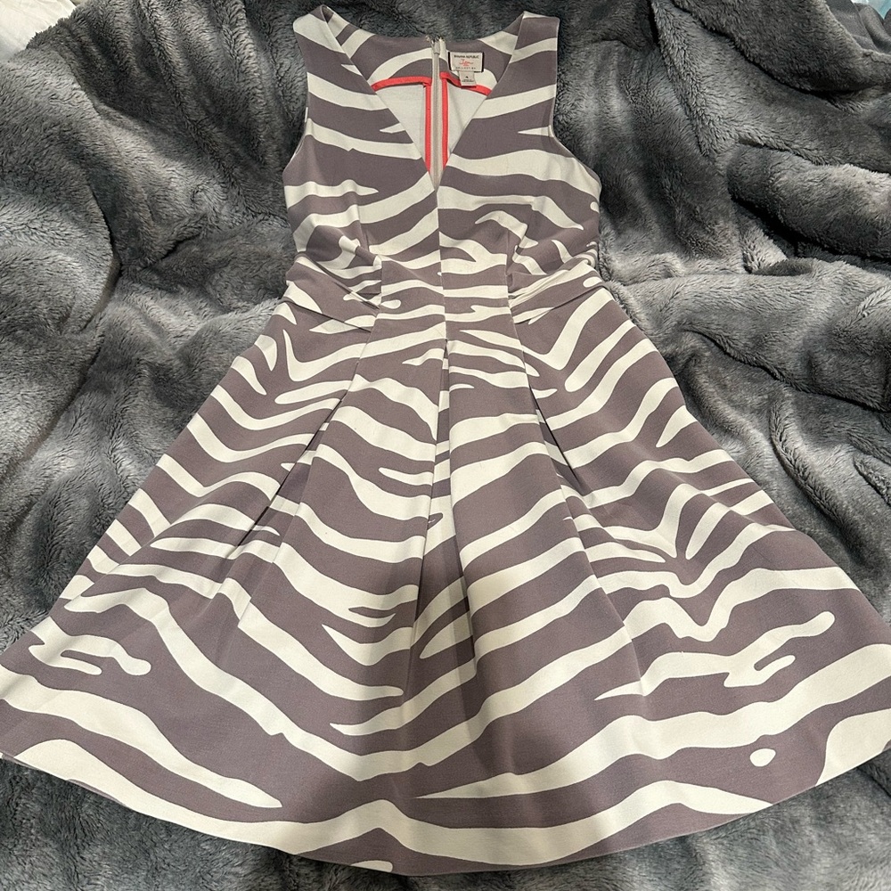 Stylish Banana Republic Zebra Print Dress